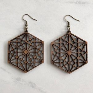 Wooden Asanoah Earrings